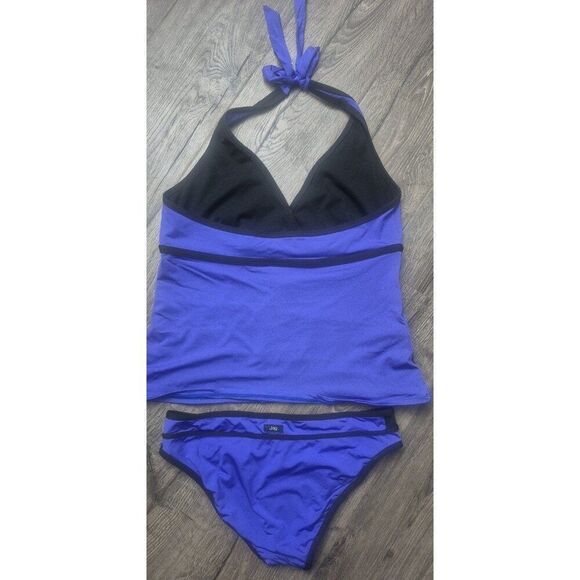 JAG 2 Piece Haulter Bathingsuit Swimsuit Women's Size Large / 38D - Picture 2 of 5